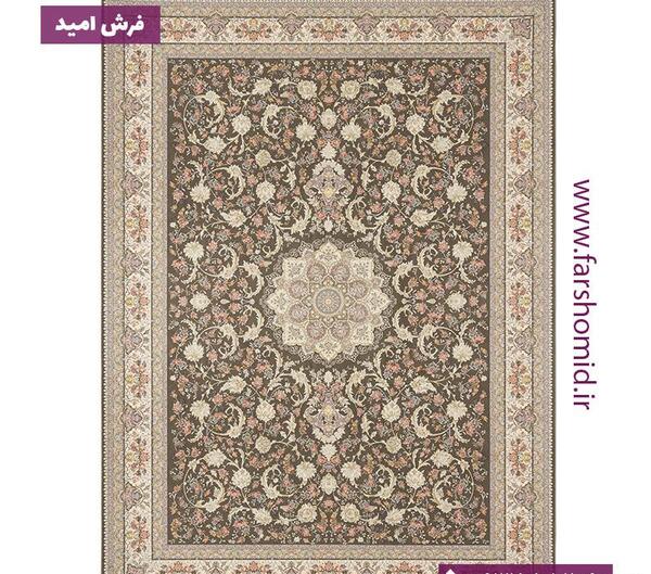 عکس فرش رنگ نسکافه ای