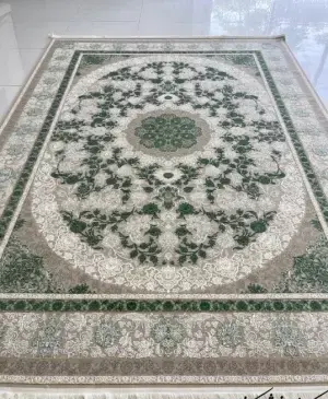 عکس فرش کرم سبز