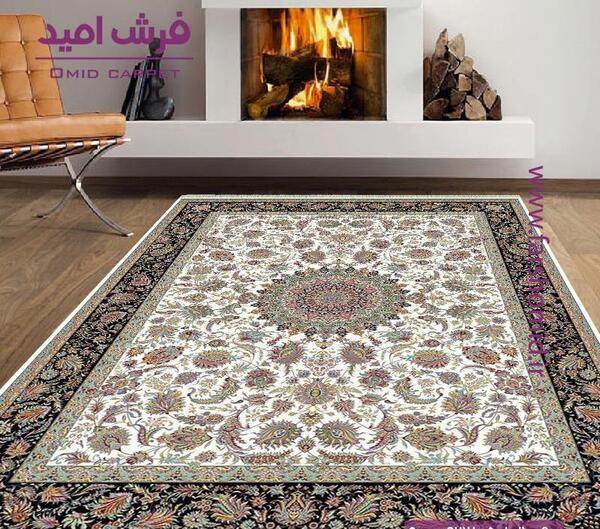 عکس فرش کرم سبز