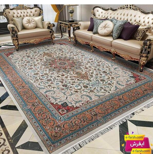 عکس فرش کرم سبز