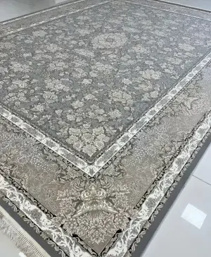 عکس فرش کرم طوسی