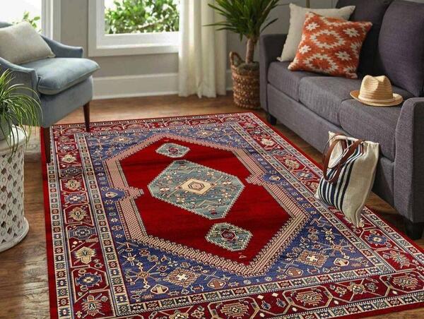 عکس فرش رنگ لاکی