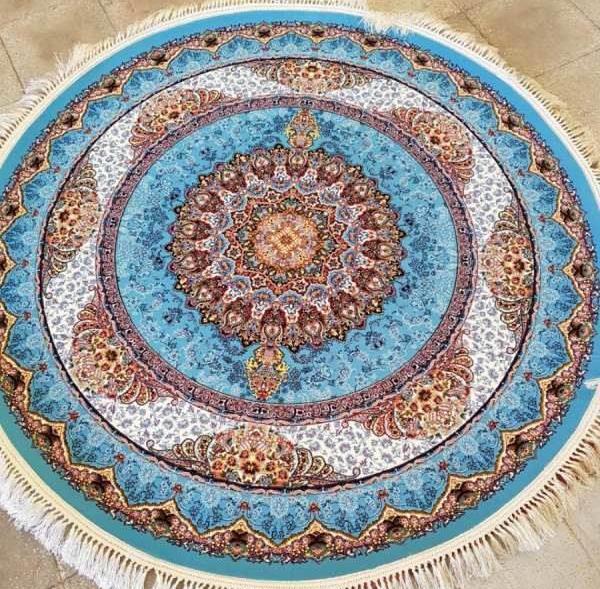 عکس فرش گرد طوسی