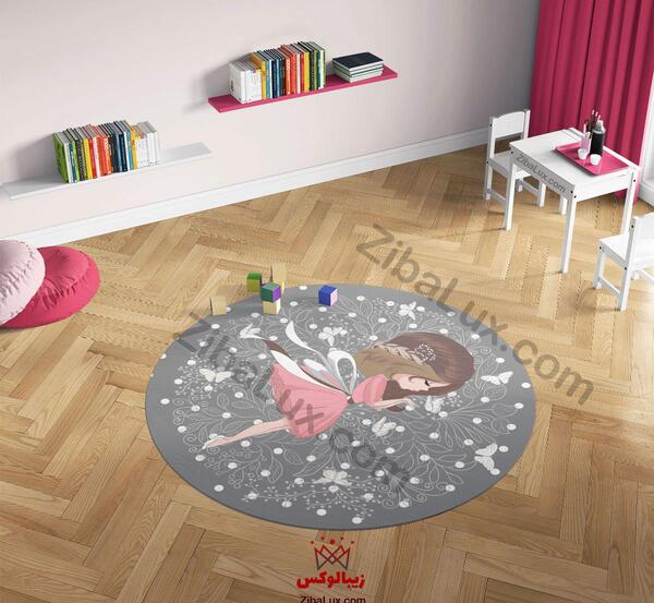 عکس فرش گرد طوسی