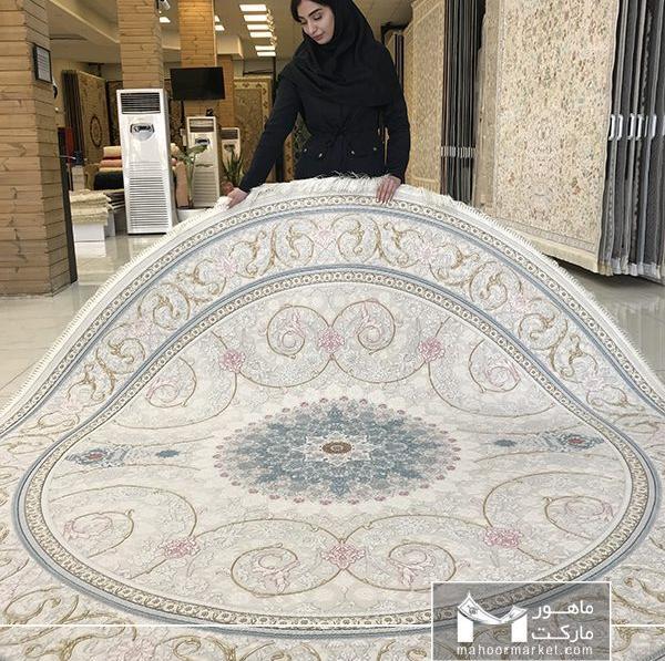عکس فرش گرد ماشینی