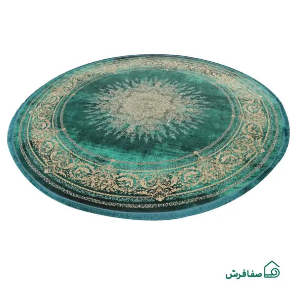 عکس فرش گرد ماشینی