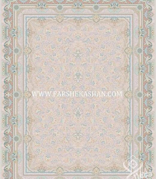 عکس فرش قیطران گل برجسته