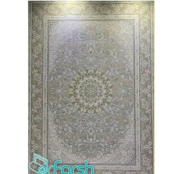 عکس فرش قیطران گل برجسته