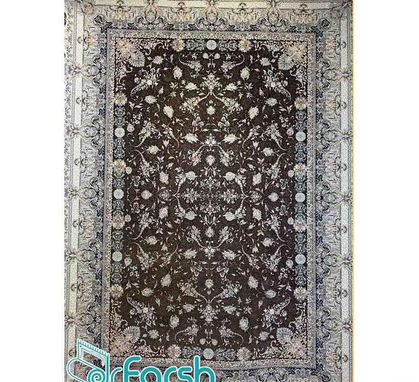 عکس فرش قهوه ای رنگ