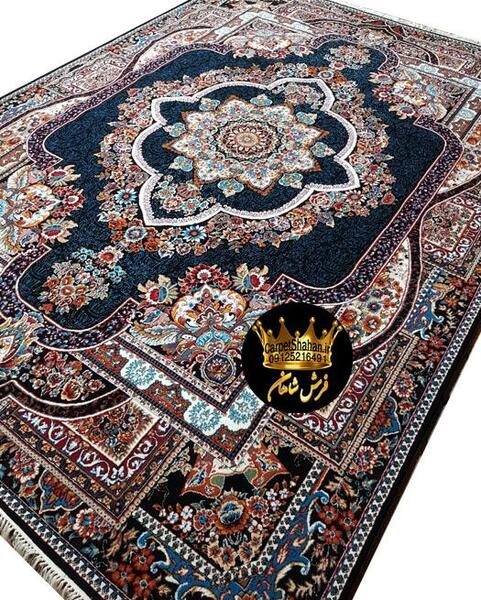 عکس فرش فیروزه ای کاشان
