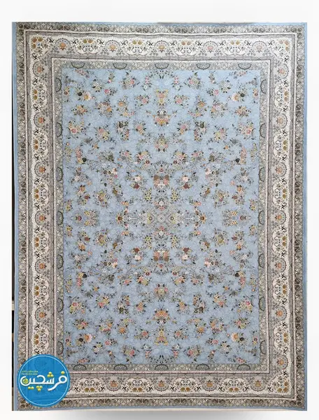 عکس فرش فیروزه ای کاشان