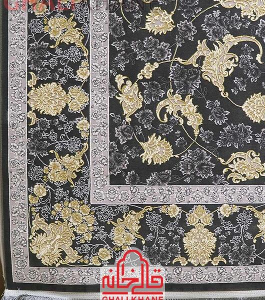 عکس فرش دودی طلایی