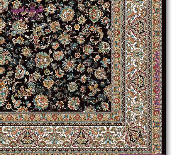عکس فرش رنگ سرمه ای