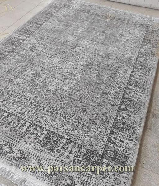 عکس فرش ساده طوسی