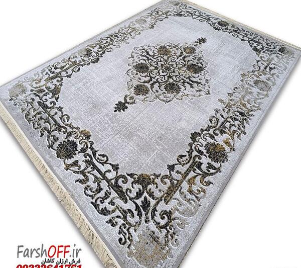 عکس فرش ساده طوسی