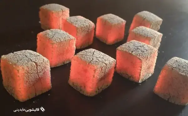 عکس فرش سوخته با زغال