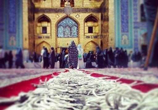 عکس فرش های حرم امام رضا
