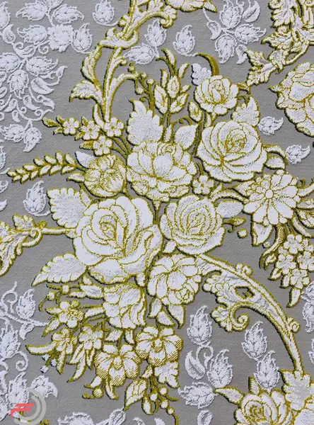 عکس فرش طوسی طلاکوب