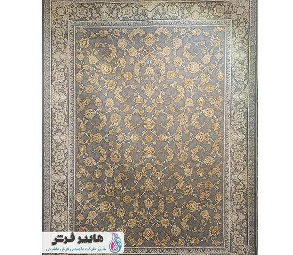 عکس فرش طوسی طلاکوب