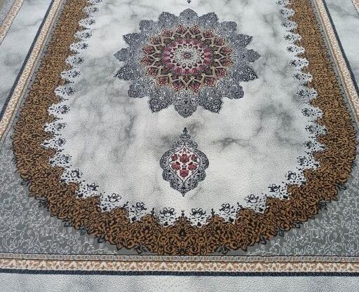 عکس فرش طوسی مشکی