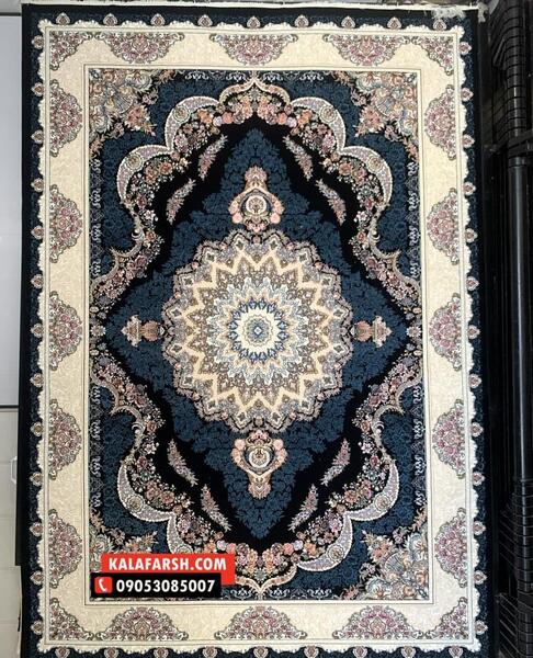عکس فرش های جدید سرمه ای