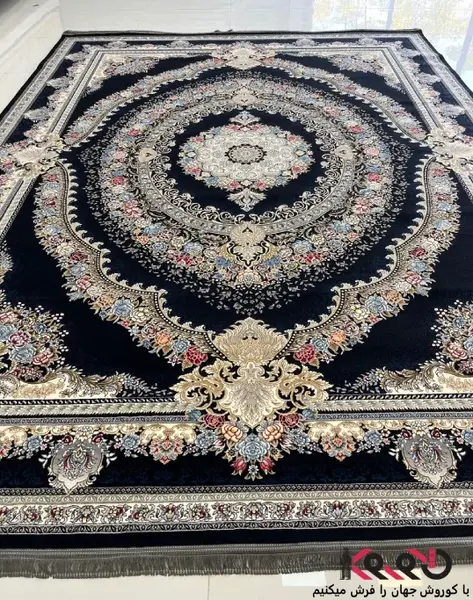 عکس فرش رنگ تیره