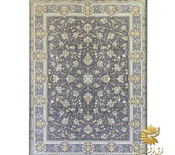 عکس فرش طوسی تیره