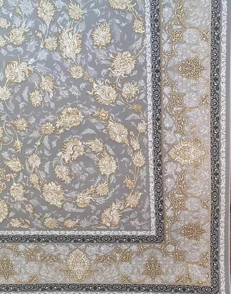 عکس فرش طوسی سبز