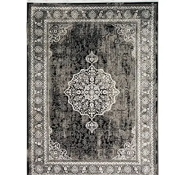 عکس فرش طوسی سبز