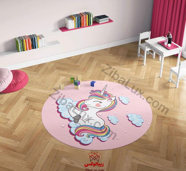 عکس فرش اسب تک شاخ