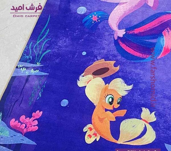 عکس فرش اسب تک شاخ