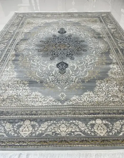 عکس فرش پتینه طوسی