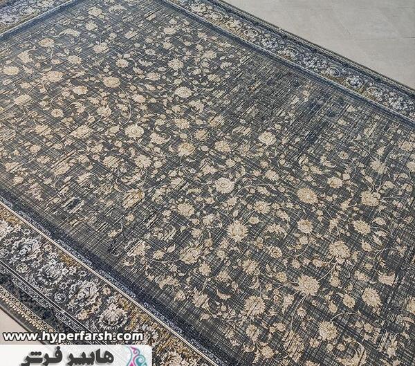 عکس فرش پتینه طوسی