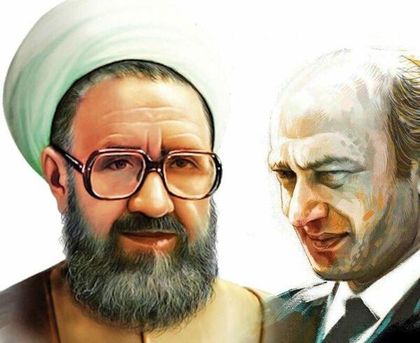 عکس شهید مطهری و شریعتی