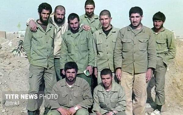 عکس شهید مهدی باکری در جبهه