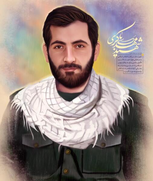 عکس شهید مهدی باکری در جبهه