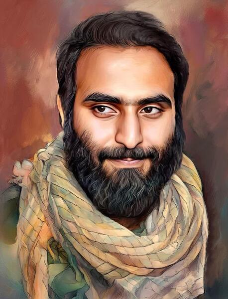 عکس همسر شهید محمد حسین محمد خانی