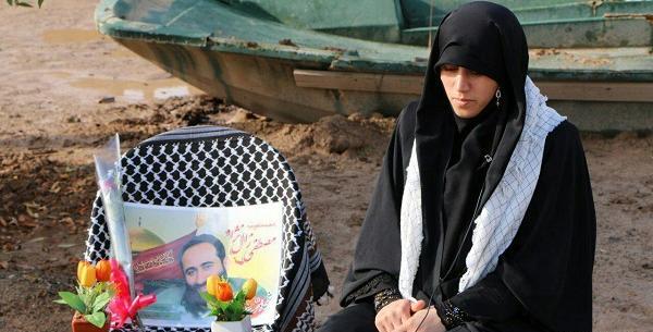 عکس فرزند شهید محمد حسین محمد خانی