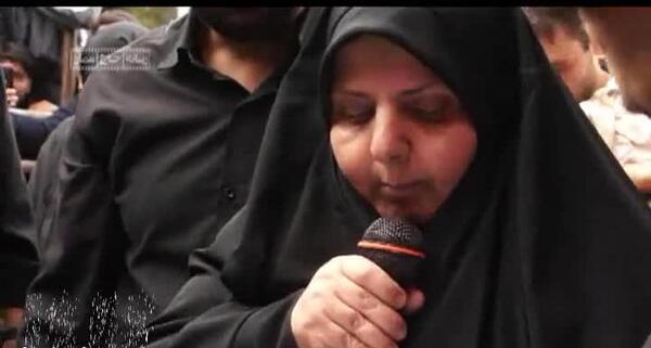 عکس همسر شهید مدافع حرم محمد حسین محمد خانی