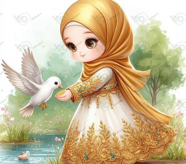 مذهبی عکس دختر چادری کارتونی