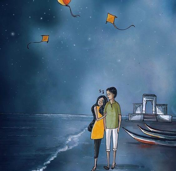 عکس پروف کارتونی عاشقانه