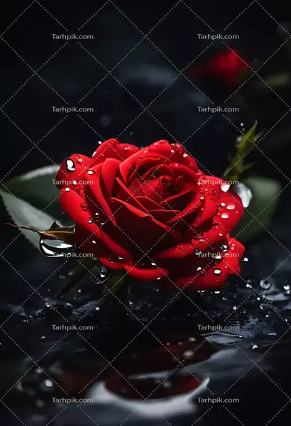 عکس پروف گل رز مشکی