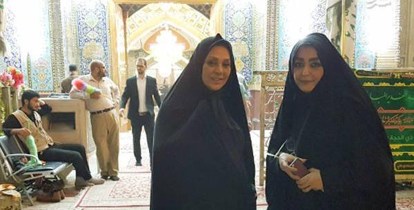 عکس دختر چادری در حرم امام حسین