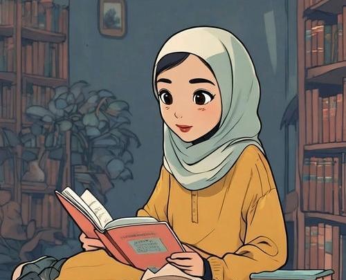عکس پروف دختر در کتابخانه