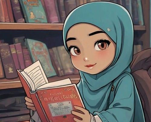 عکس پروف دختر در کتابخانه