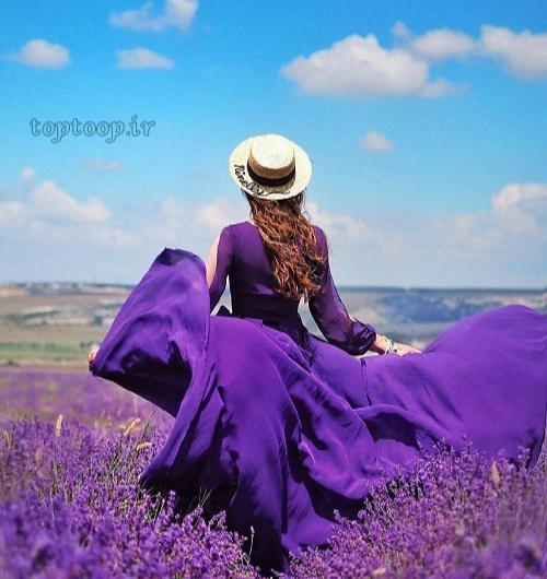 عکس پروف ست بنفش عاشقانه
