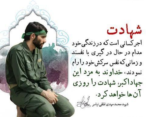 عکس شهید محمد مهدی لطفی نیاسر