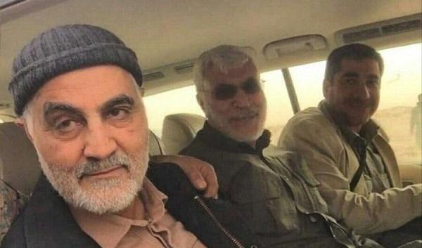 عکس موقع شهید شدن حاج قاسم سلیمانی