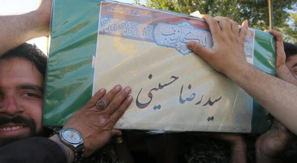عکس قبر شهید سید رضا حسینی
