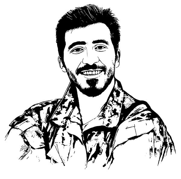 عکس با کیفیت شهید روح الله قربانی